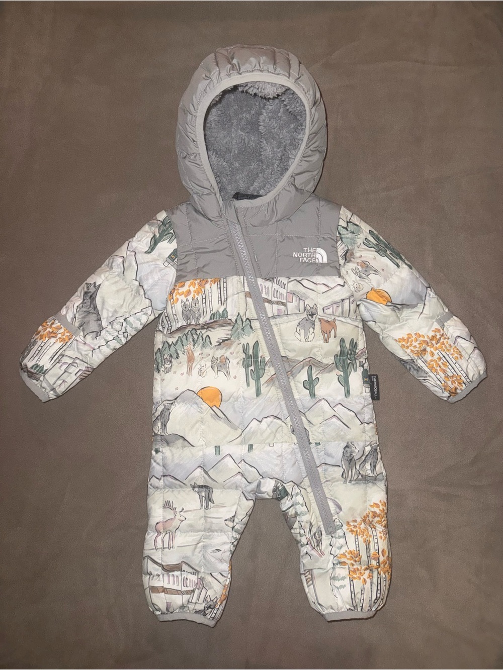 The North Face Infant Baby ThermoBall One-Piece Snow Suit Bunting 0-3 Months